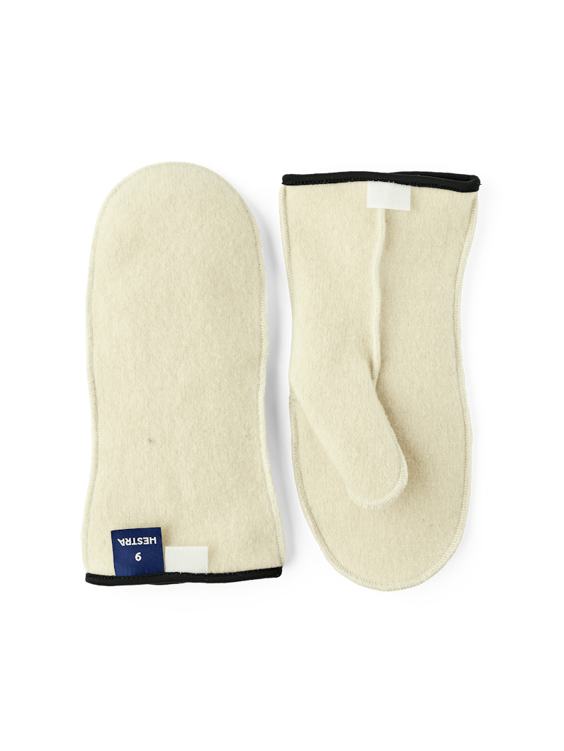 Wakayama Wool Liner Mitt in the color Off-white (1 of 5)