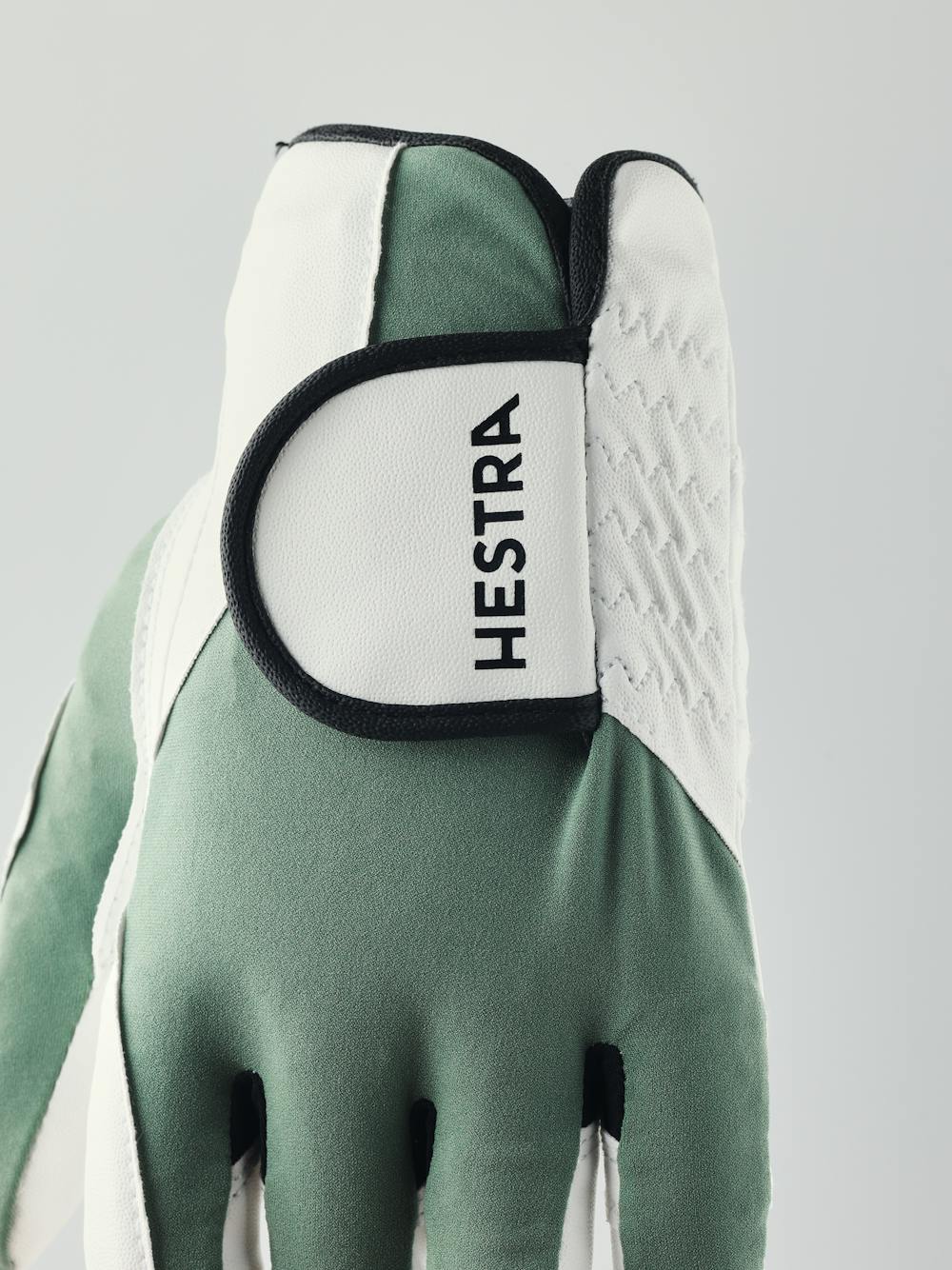 Ergo Grip Golf Left - 5 finger in der Farbe White/Silver green (3 oder 4)