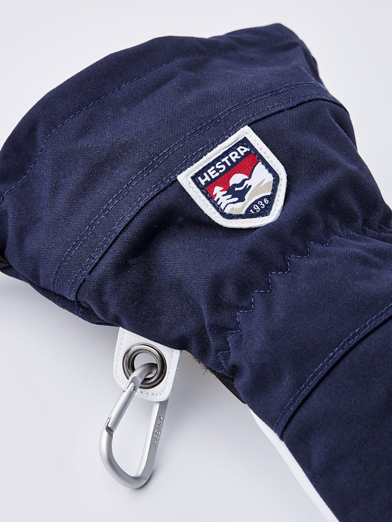 Dark blue ski glove with white goat leather palm
 (4 of 7)