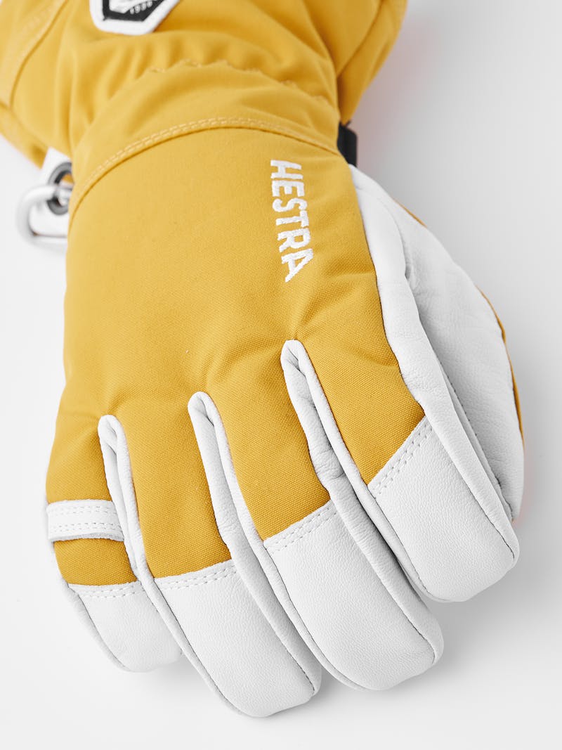 Yellow ski glove with white goat leather palm
 (3 of 8)