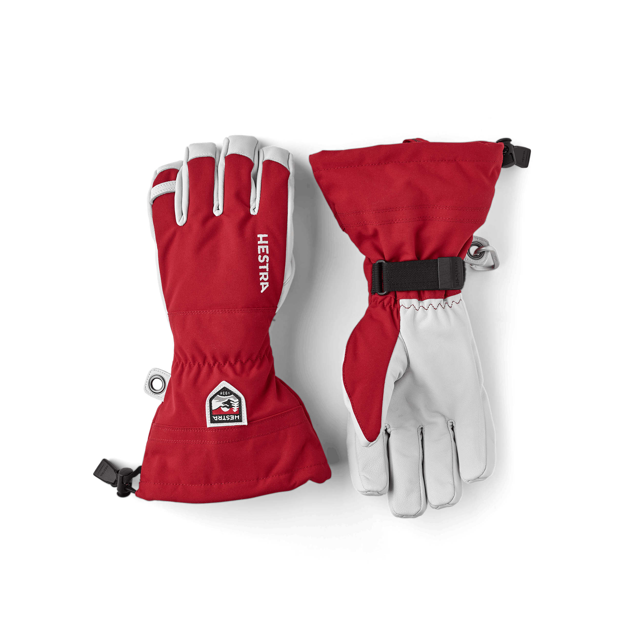 Red ski glove with white goat leather palm
(1 of 7)