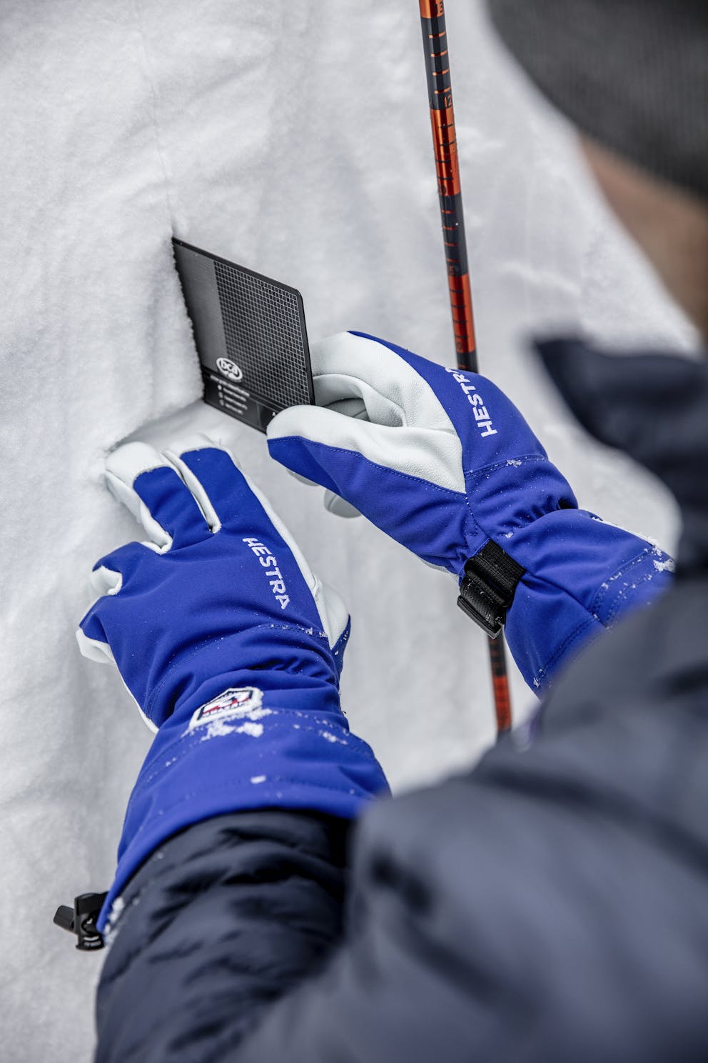 Army Leather Heli Ski - Gloves | Royal Hestra blue