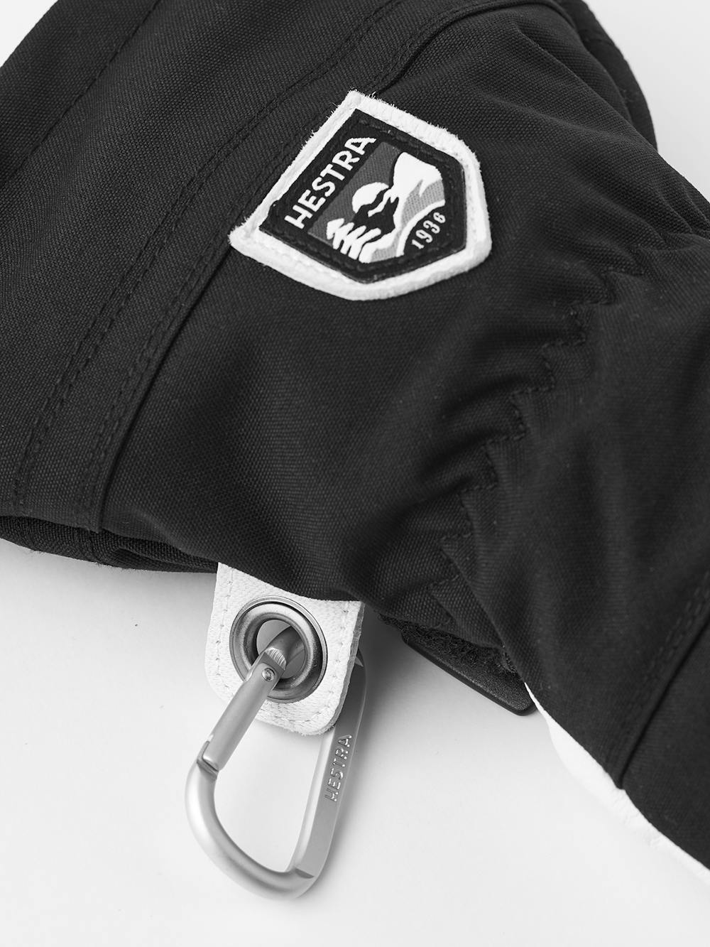 Black ski glove with white goat leather palm
 (3 of 12)