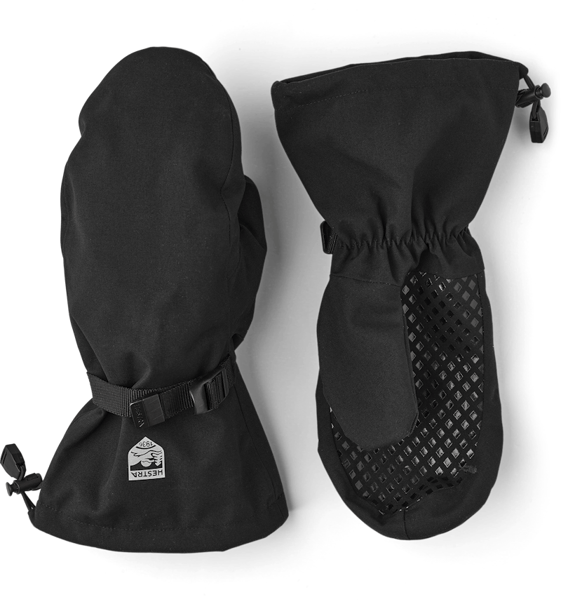 Black fabric shell mitten (1 of 5)
