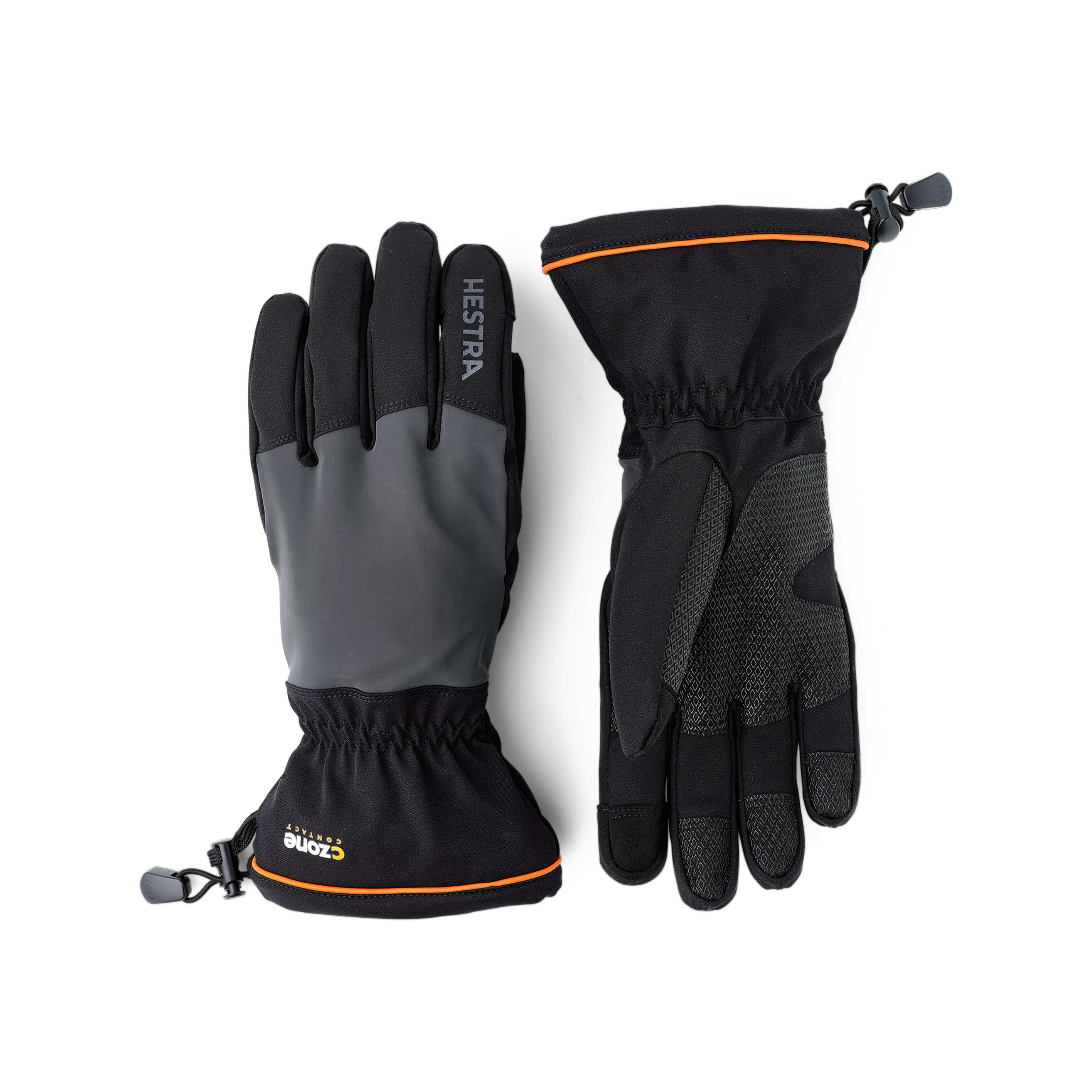 CZone Contact Gauntlet - Black/Dark grey | Hestra Gloves