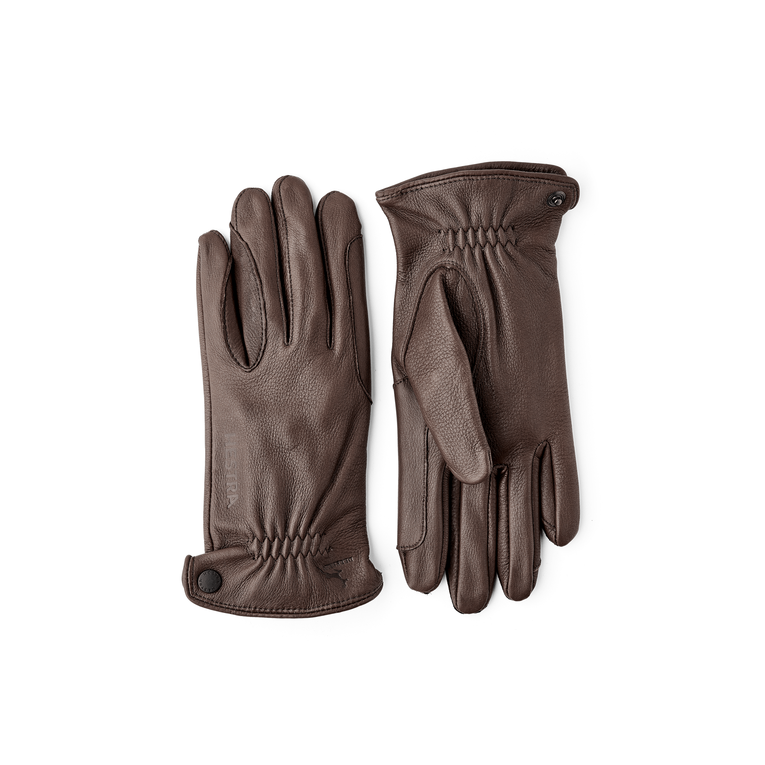 Dark brown deerskin riding glove (1 of 7)