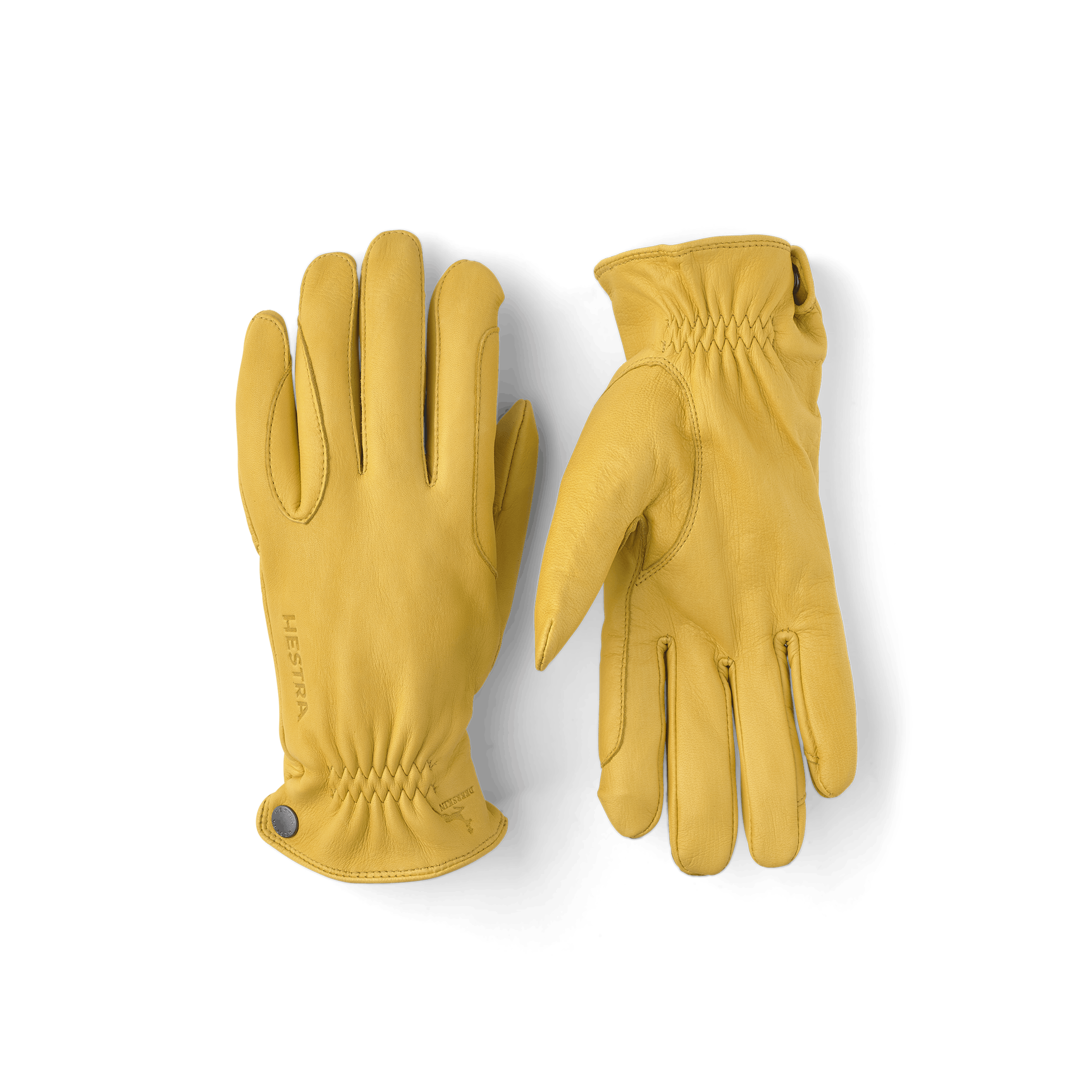 Yellow deerskin riding glove (1 of 6)