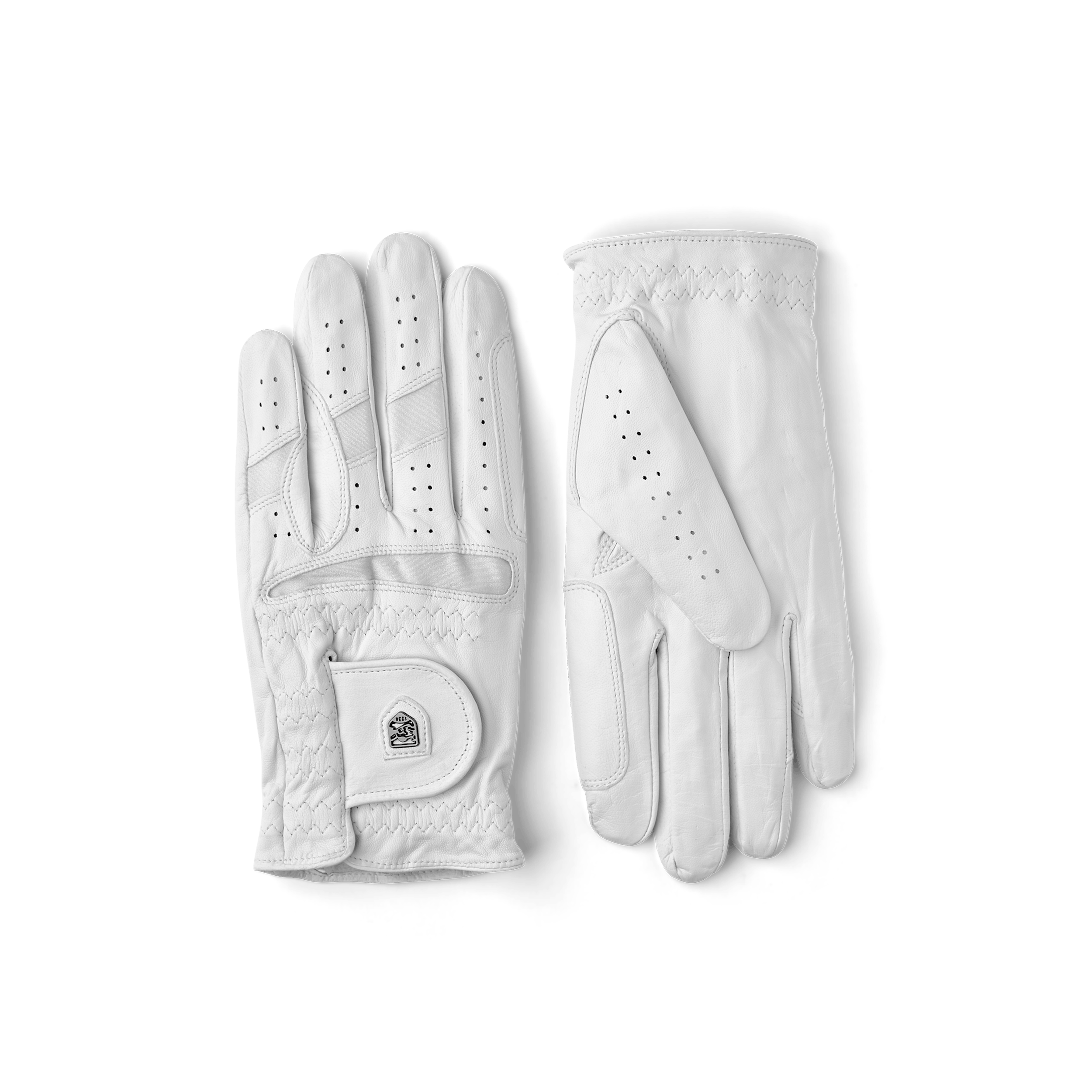 White hairsheep riding glove (1 of 4)