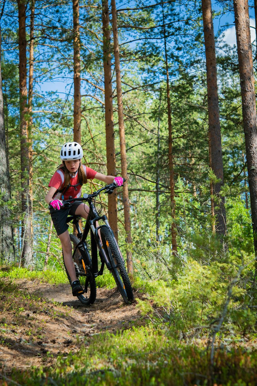 Bike Guard Jr. Long 5-finger in the color Neon pink (2 of 6)