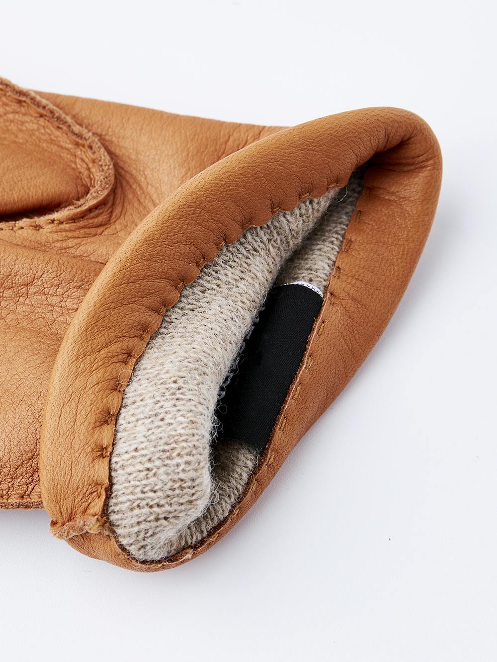 Light brown handsewn leather glove in deerskin
 (2 of 2)