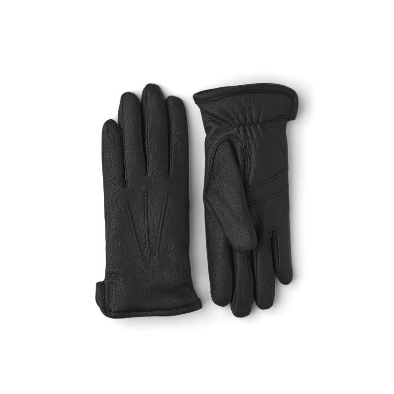 Black machine-sewn deerskin glove
(1 of 6)