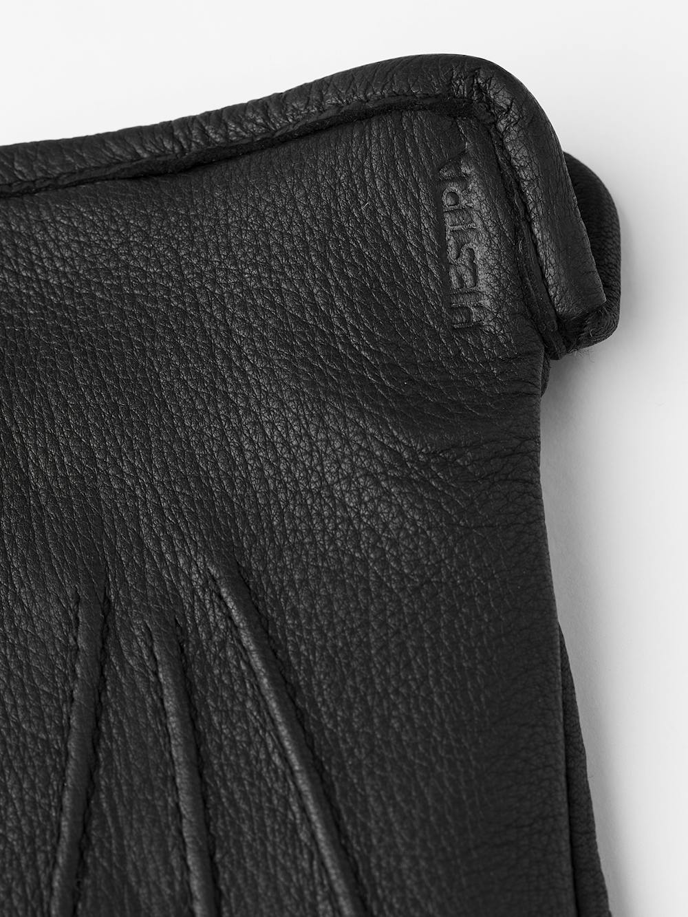 Black machine-sewn deerskin glove
 (2 of 6)