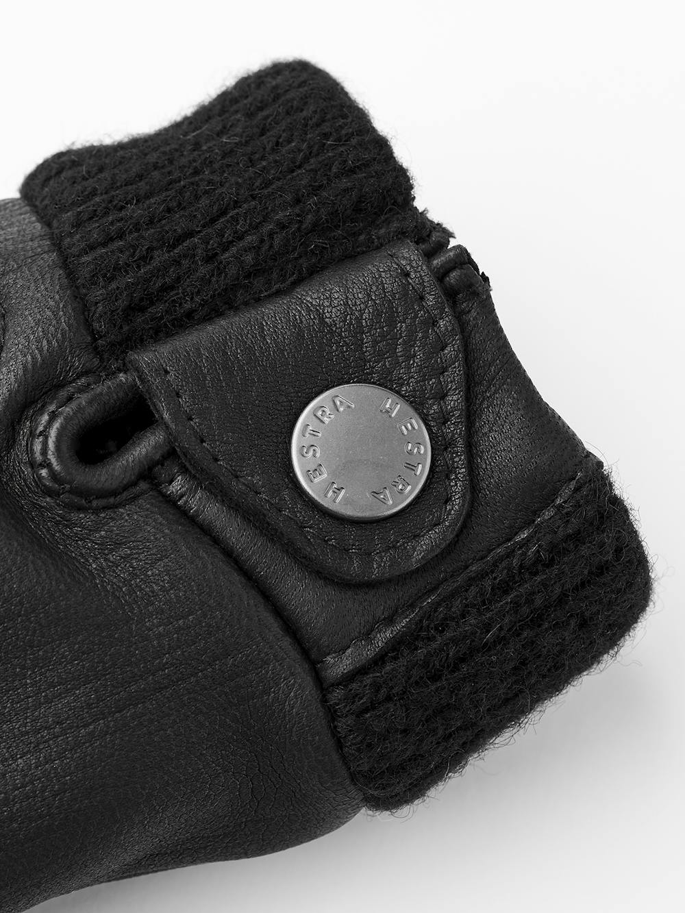 Black deerskin glove with knitted cuff
(2 of 3)