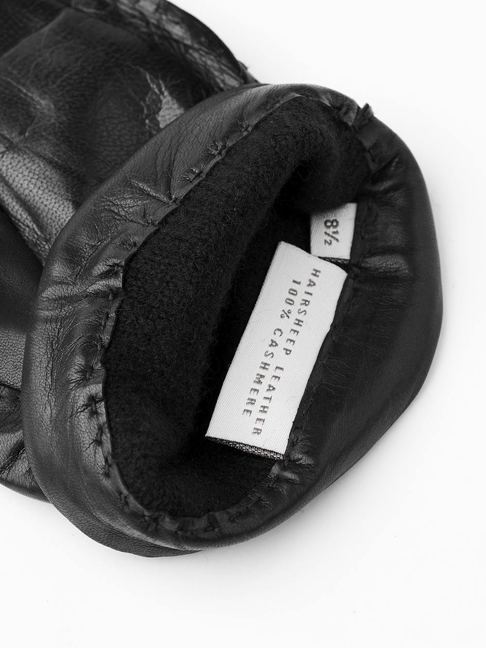 Black hand-sewn hairsheep leather glove
 (3 of 3)