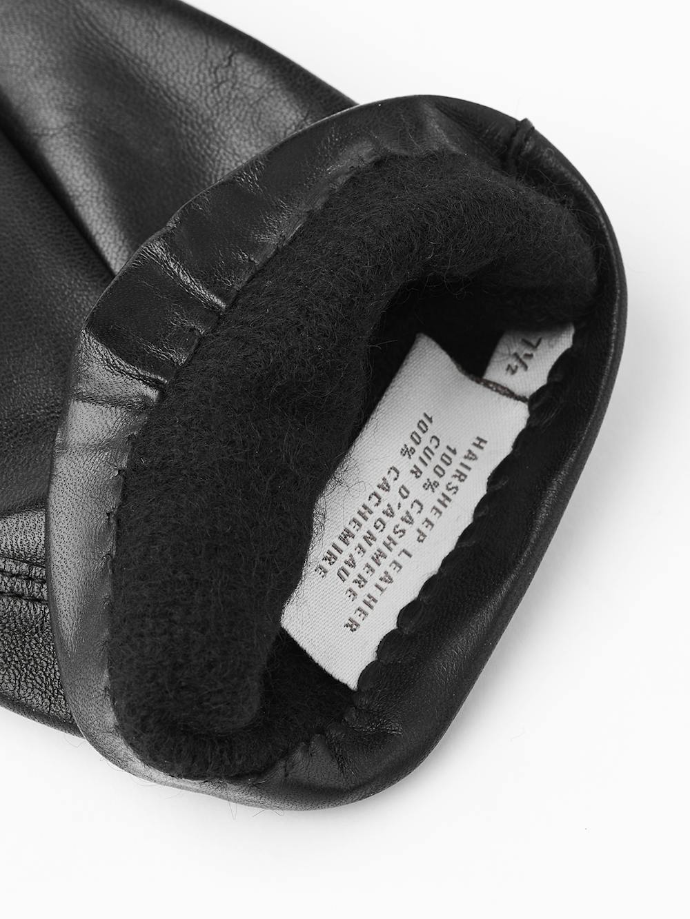 Black machine-sewn hairsheep leather glove
 (3 of 3)