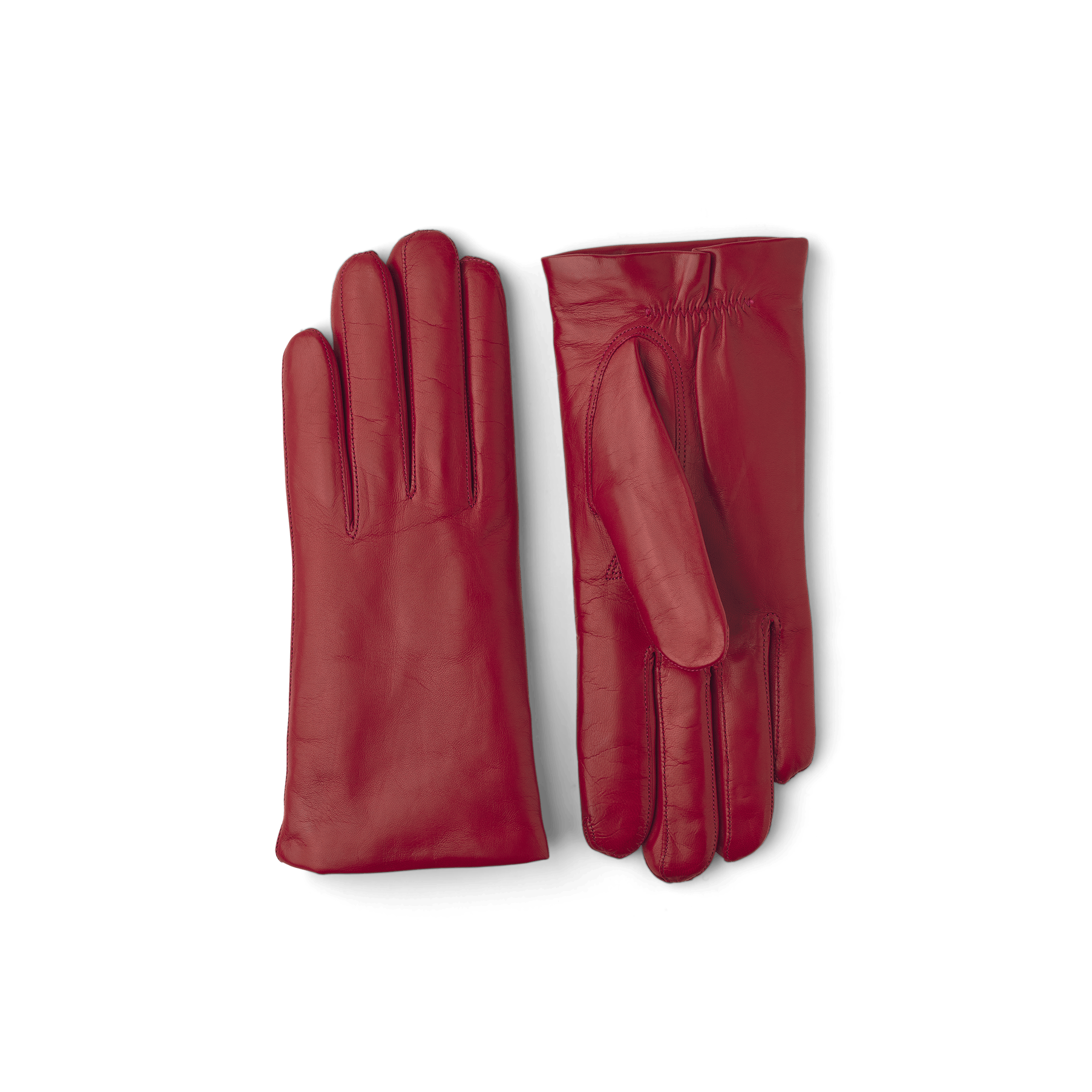 Dark red machine-sewn hairsheep leather glove
(1 of 3)