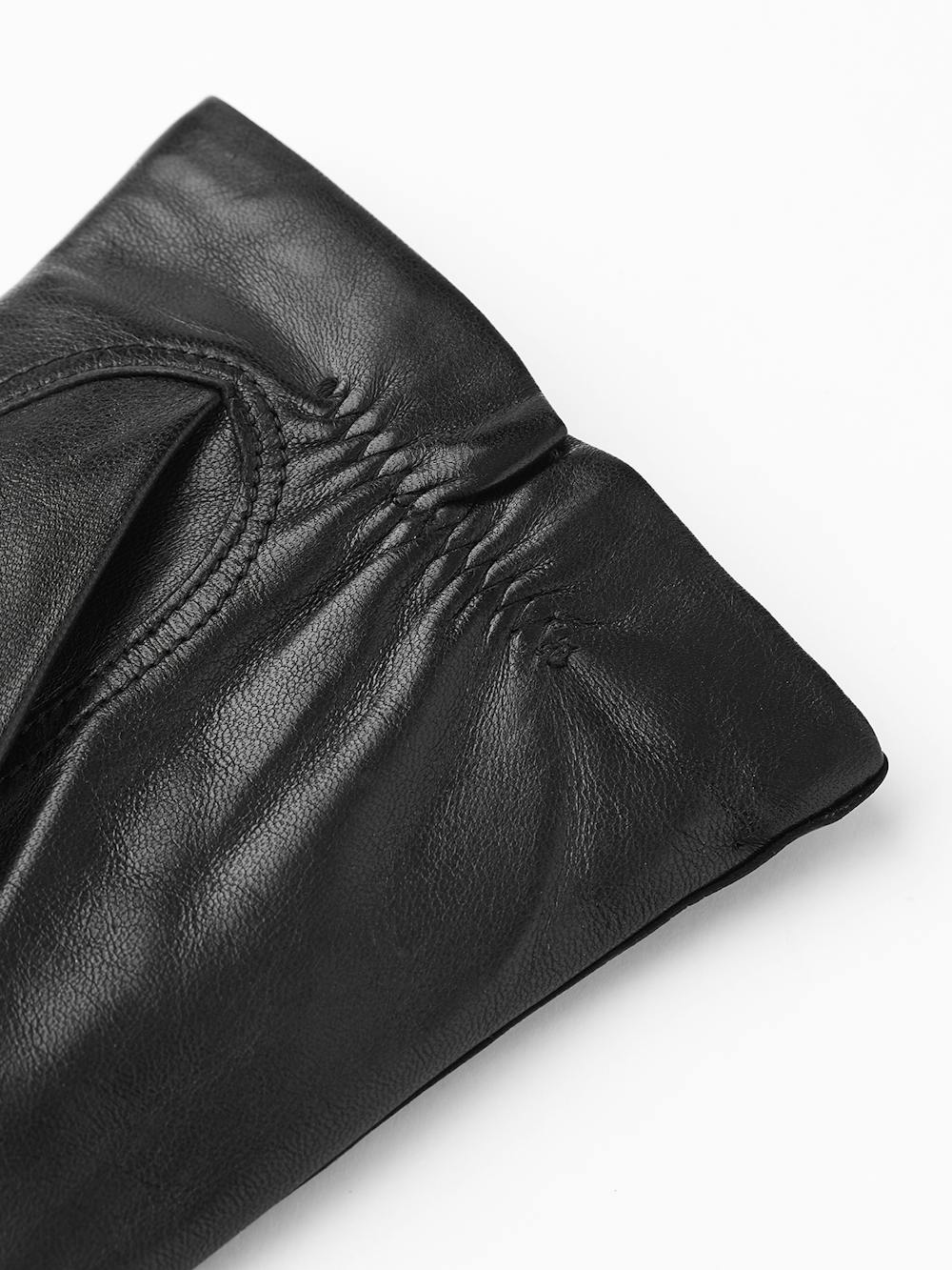 Black machine-sewn hairsheep leather glove
 (2 of 3)