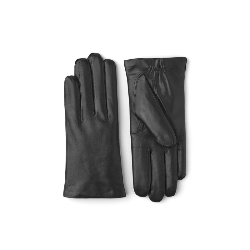 Black machine-sewn hairsheep leather glove
 (1 of 3)