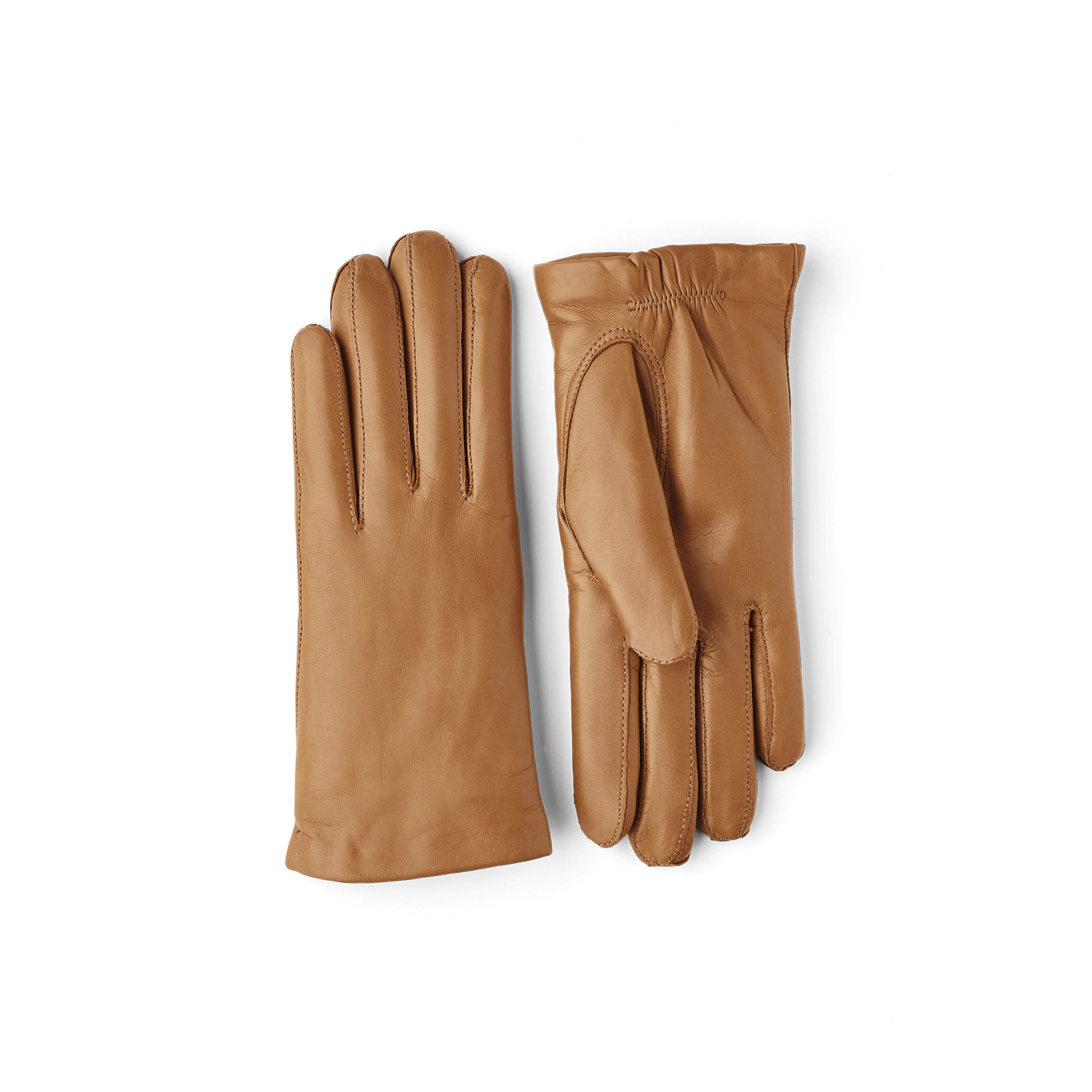 Light brownish-yellow machine-sewn hairsheep leather glove
 (1 of 3)