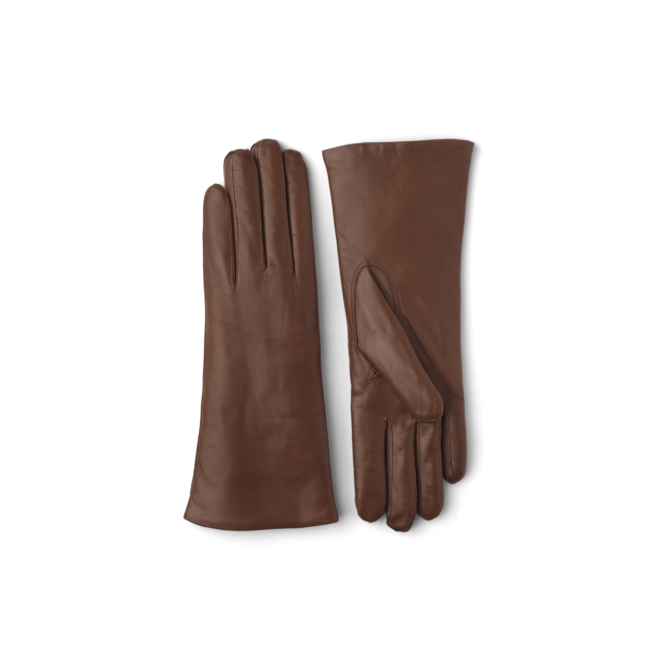 Medium brown machine-sewn hairsheep leather glove
(1 of 2)
