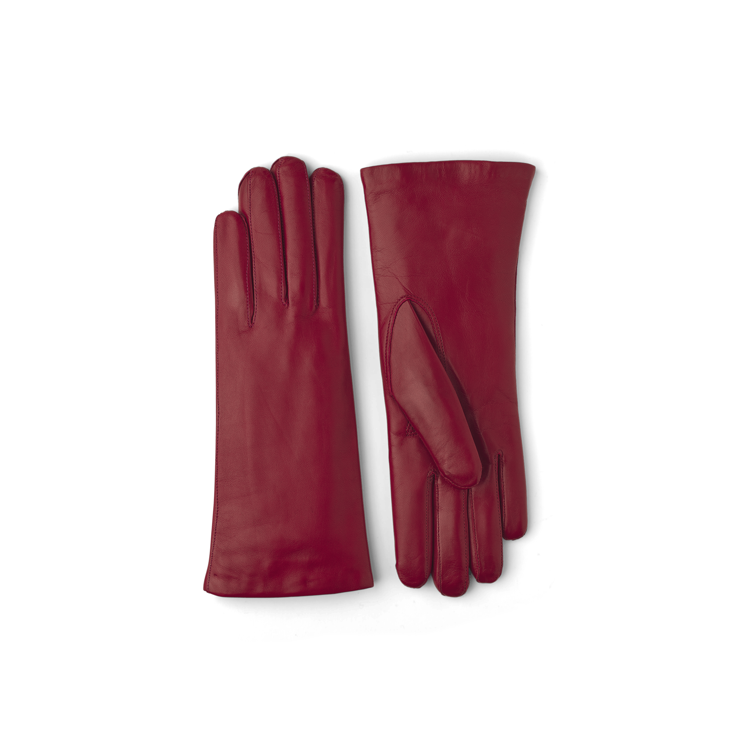 Röd maskinsydd skinnhandske i lammnappa
(1 av 2)