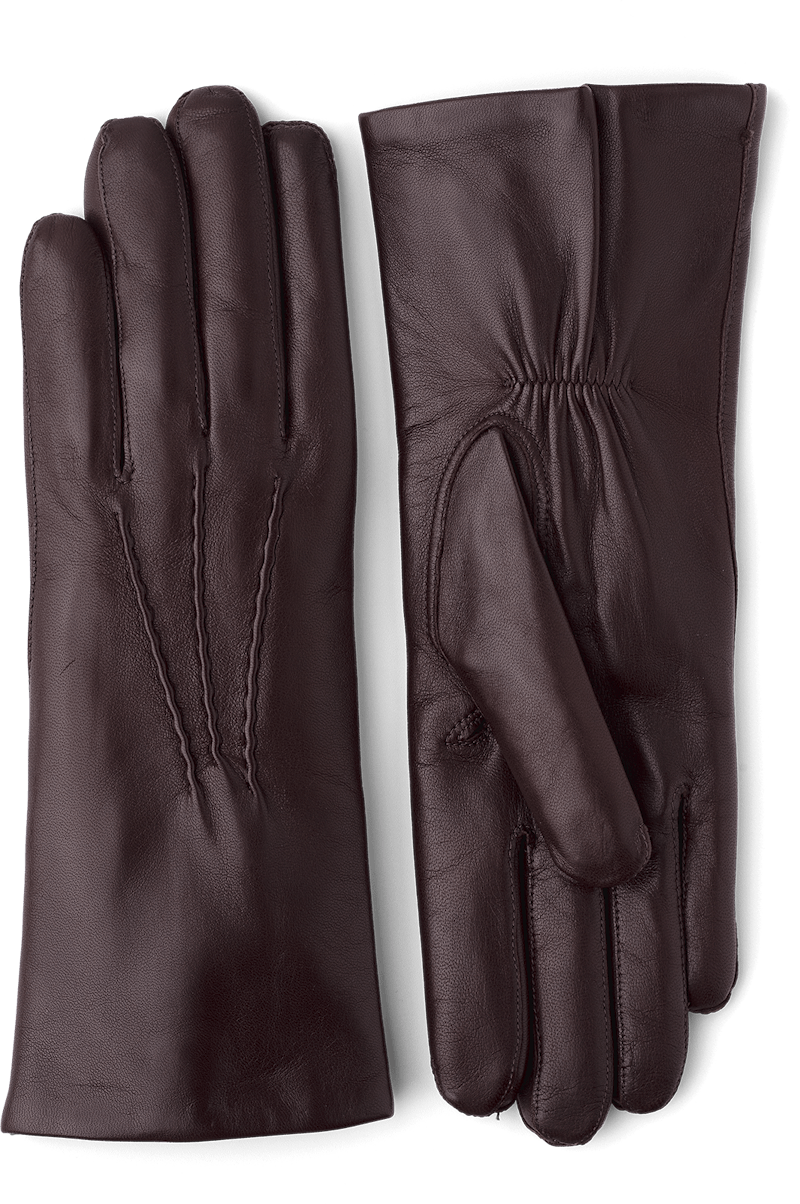 Brown machine-sewn hairsheep leather glove
 (1 of 4)
