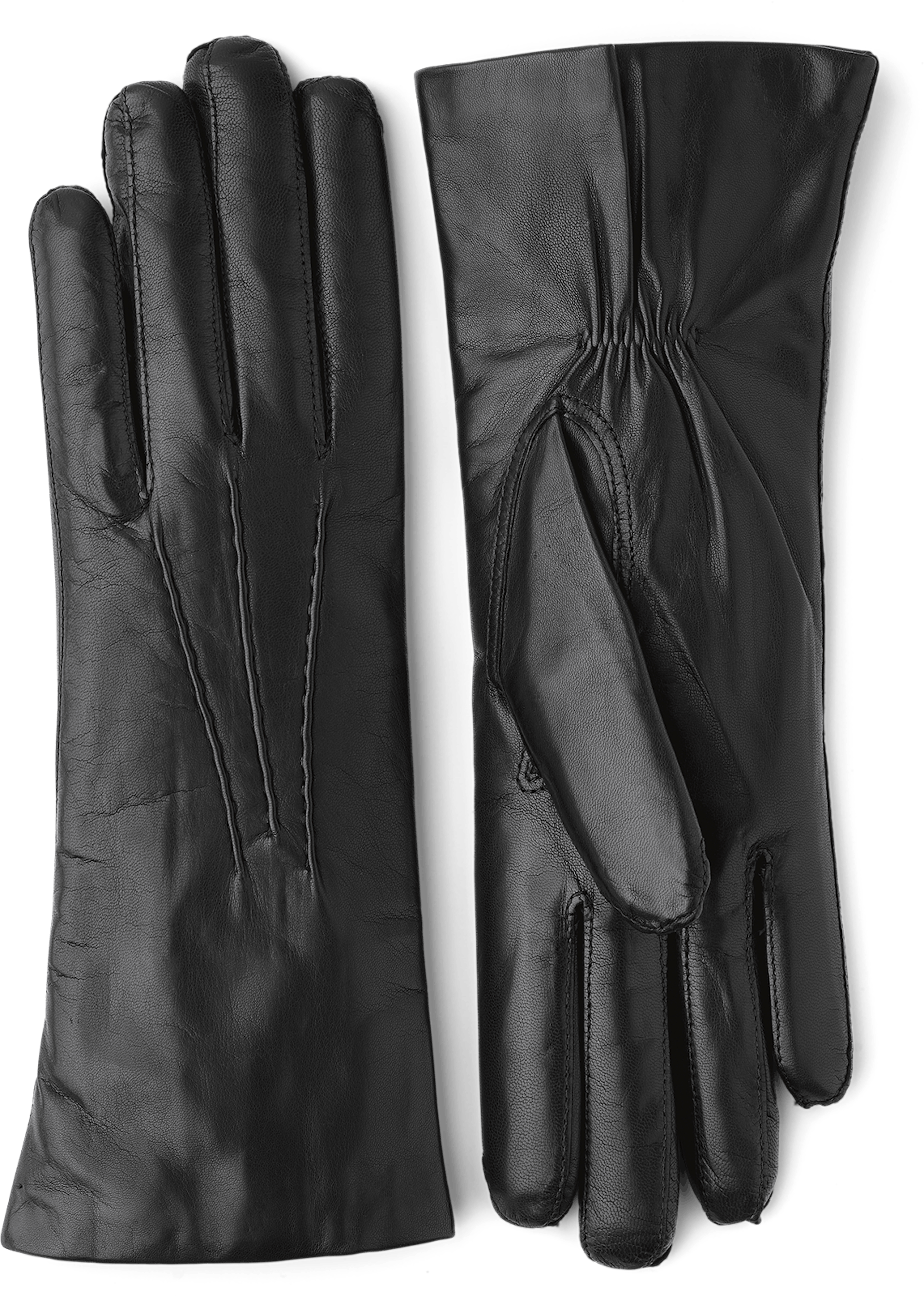 Black machine-sewn hairsheep leather glove
 (1 of 4)