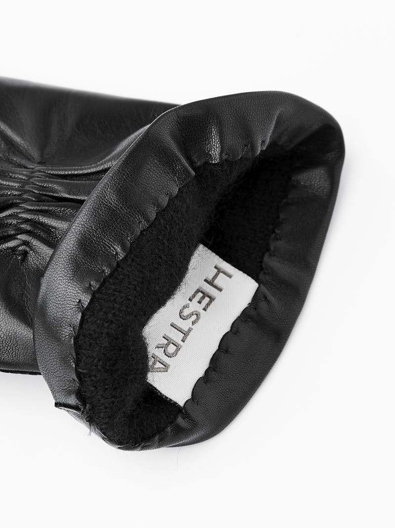 Black machine-sewn hairsheep leather glove
 (4 of 4)