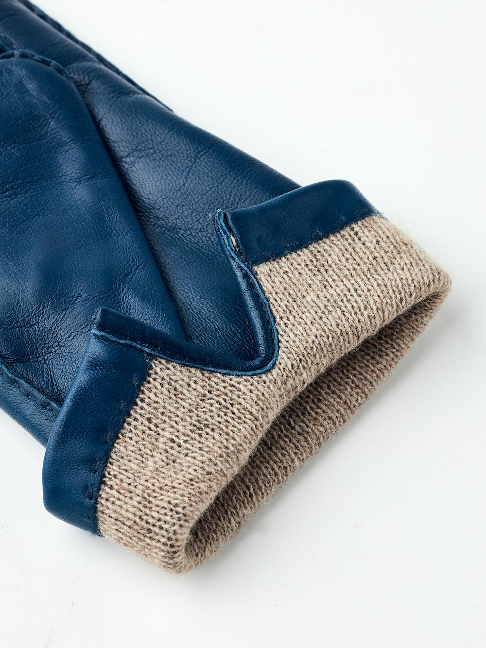 Midnight blue hand-sewn hairsheep leather glove
 (6 of 6)