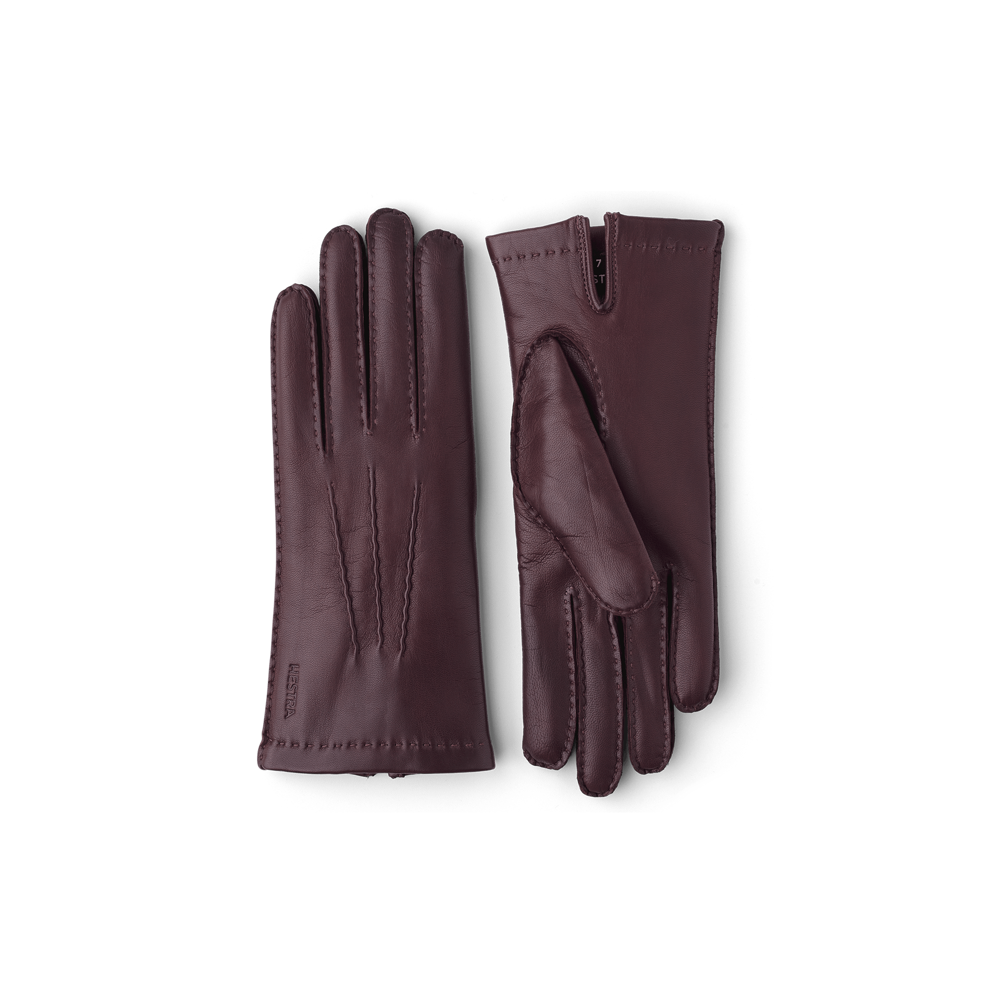 Brown hand-sewn hairsheep leather glove
 (1 of 5)