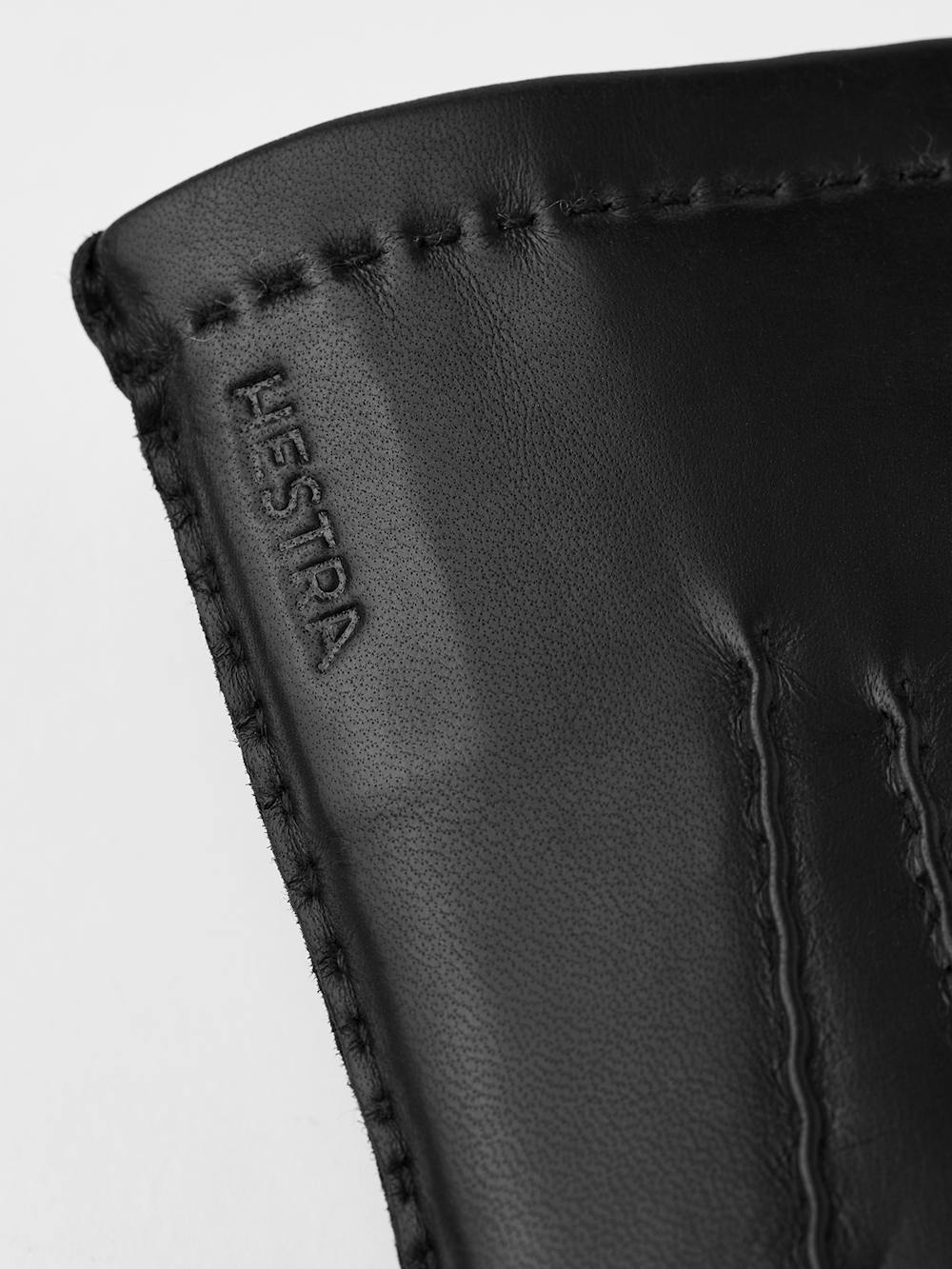 Black hand-sewn hairsheep leather glove
 (2 of 5)