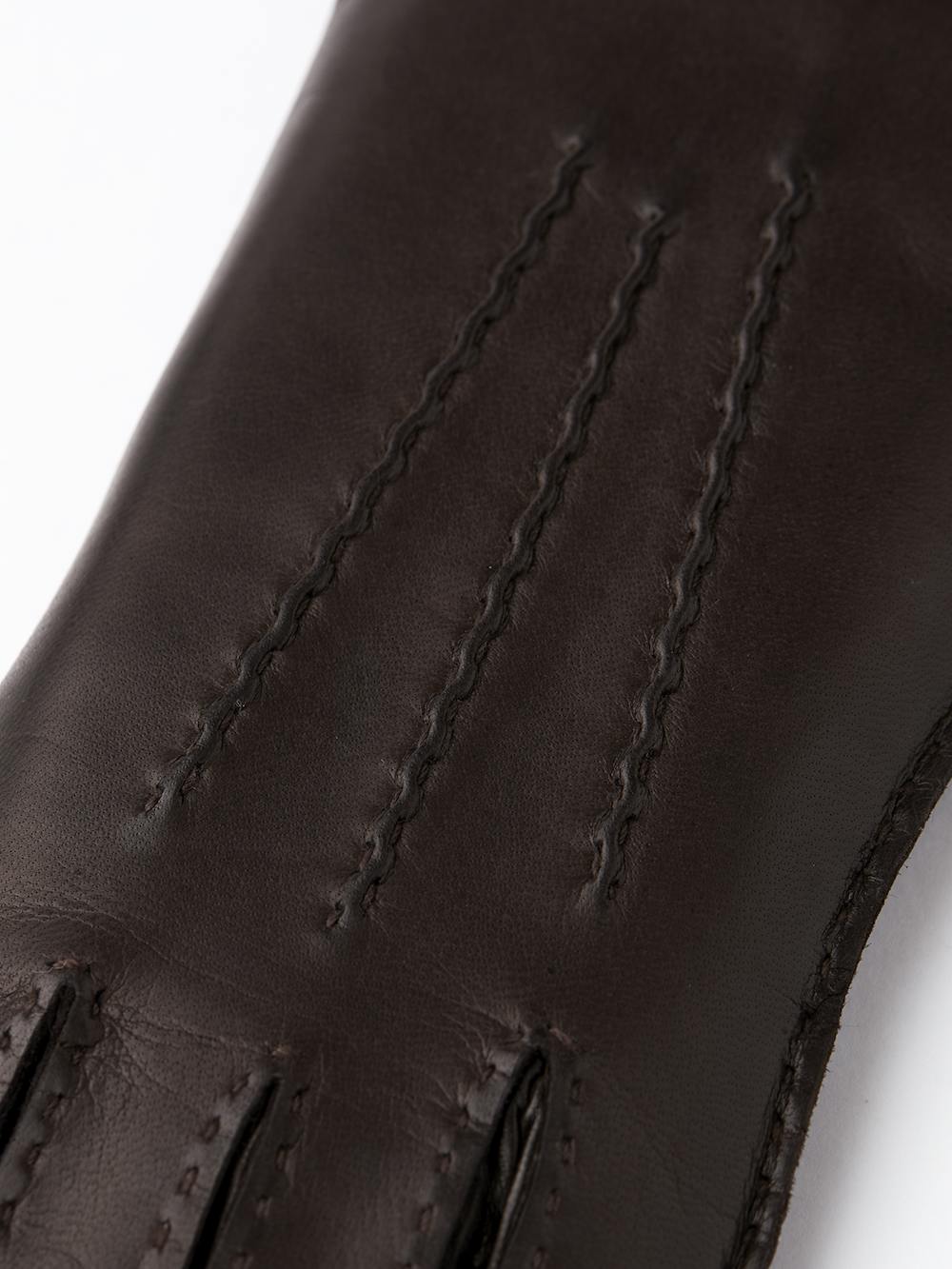 Dark brown hand-sewn hairsheep leather glove
(3 of 5)