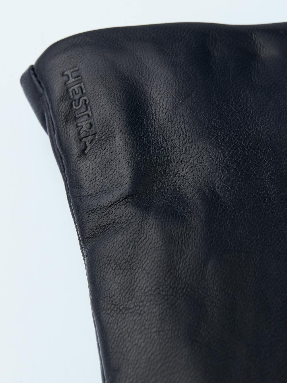 Dark blue machine-sewn hairsheep leather glove
 (2 of 3)