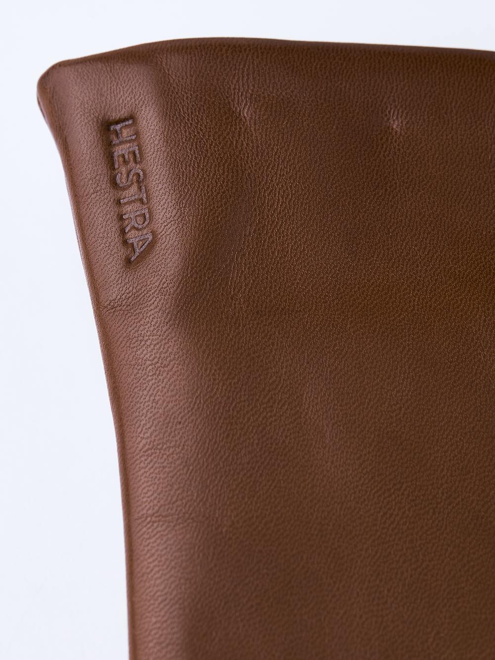 Medium brown machine-sewn hairsheep leather glove
 (2 of 3)
