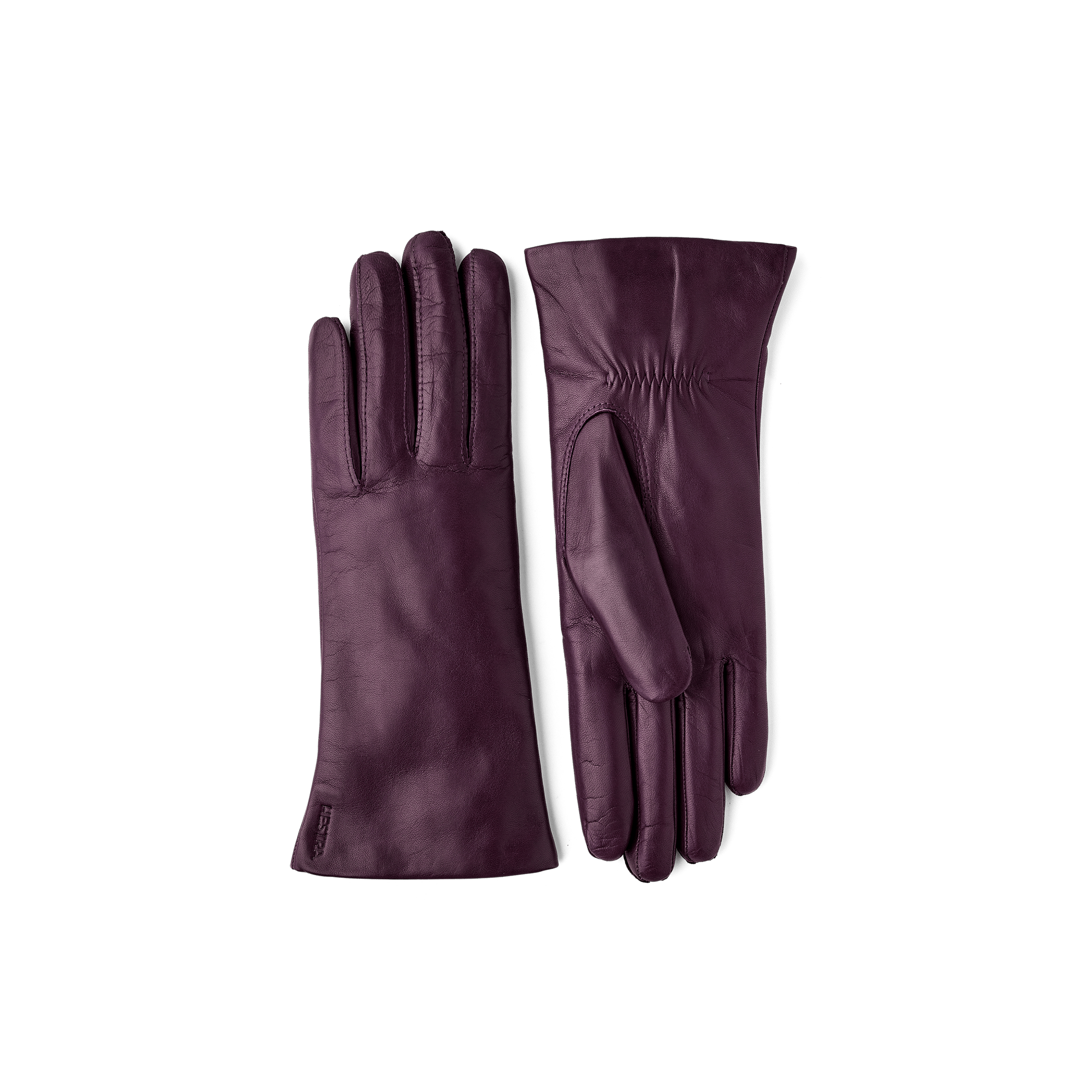Dark purple machine-sewn hairsheep leather glove
(1 of 6)