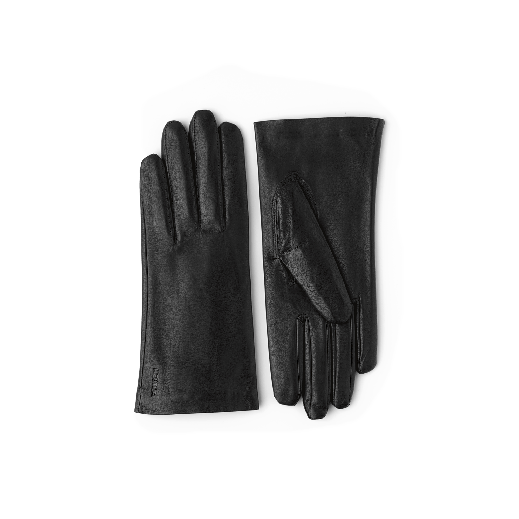 Black machine-sewn hairsheep leather glove
 (1 of 3)
