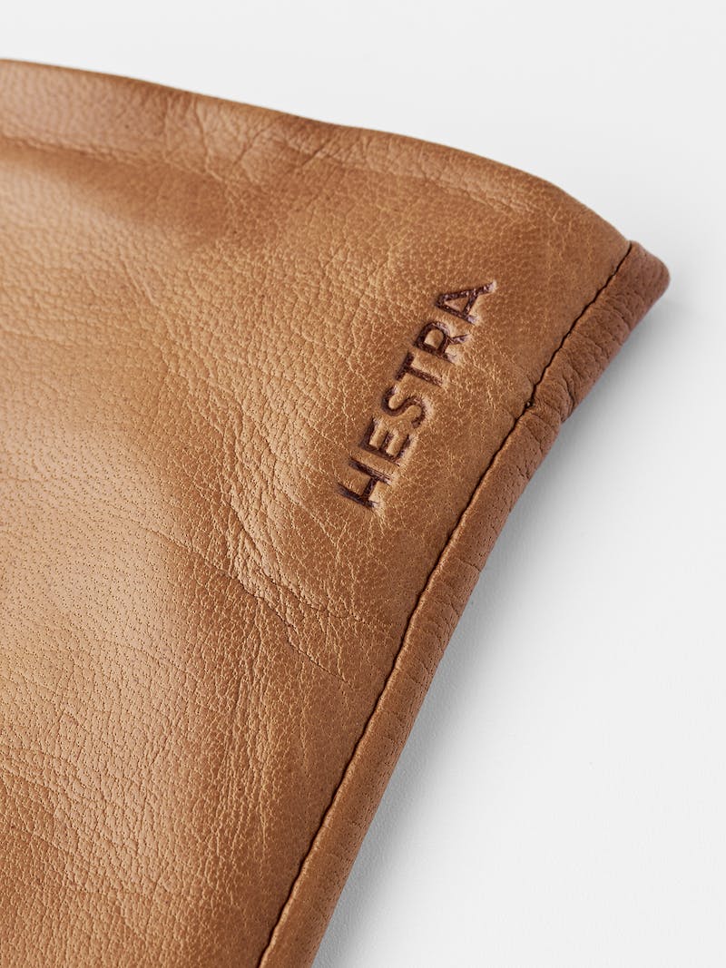 Light brownish-yellow machine-sewn hairsheep leather glove
 (3 of 3)