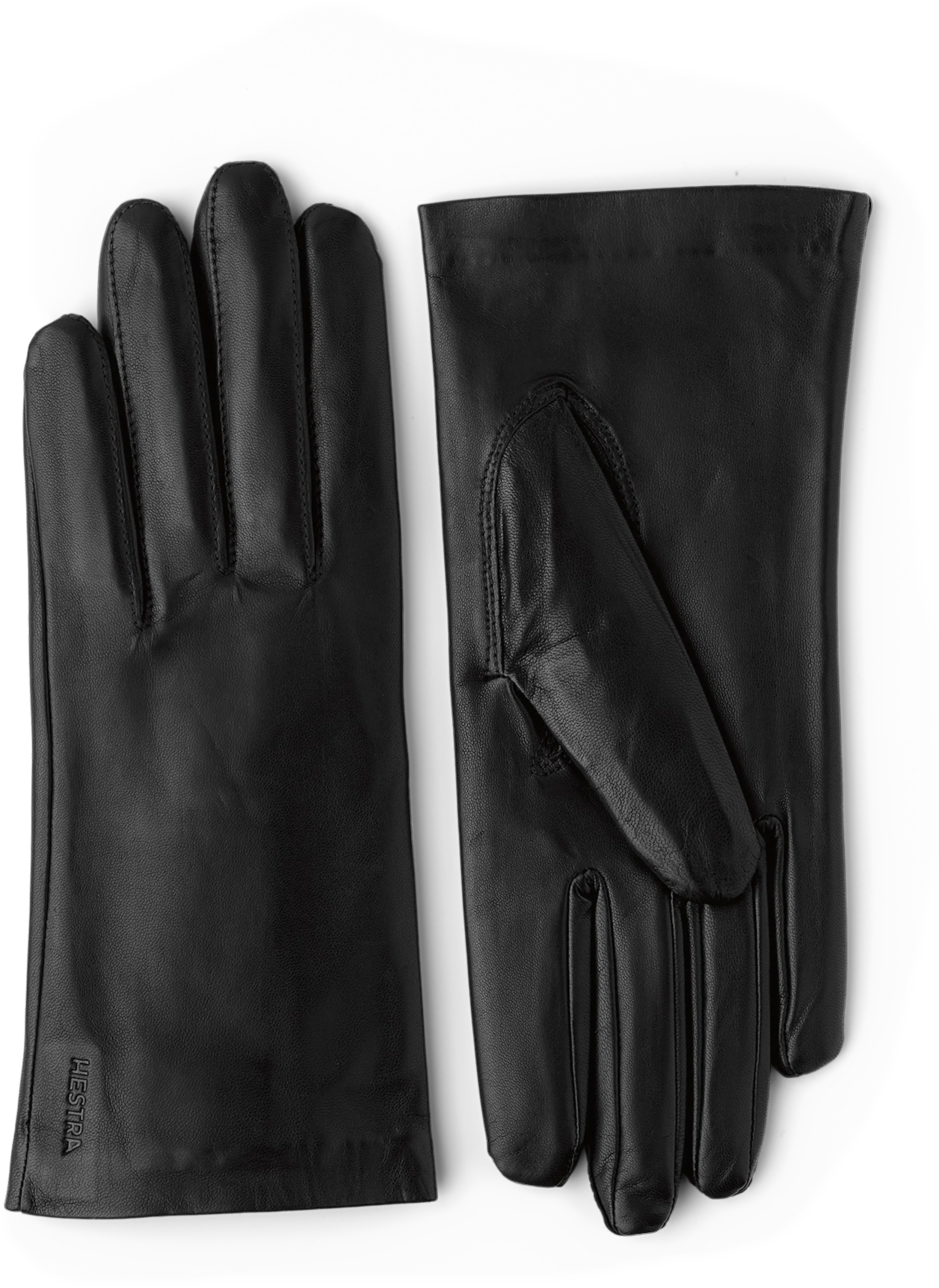 Black machine-sewn hairsheep leather glove
 (1 of 5)