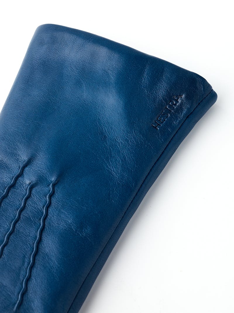 Midnight blue machine-sewn hairsheep leather glove
 (5 of 6)