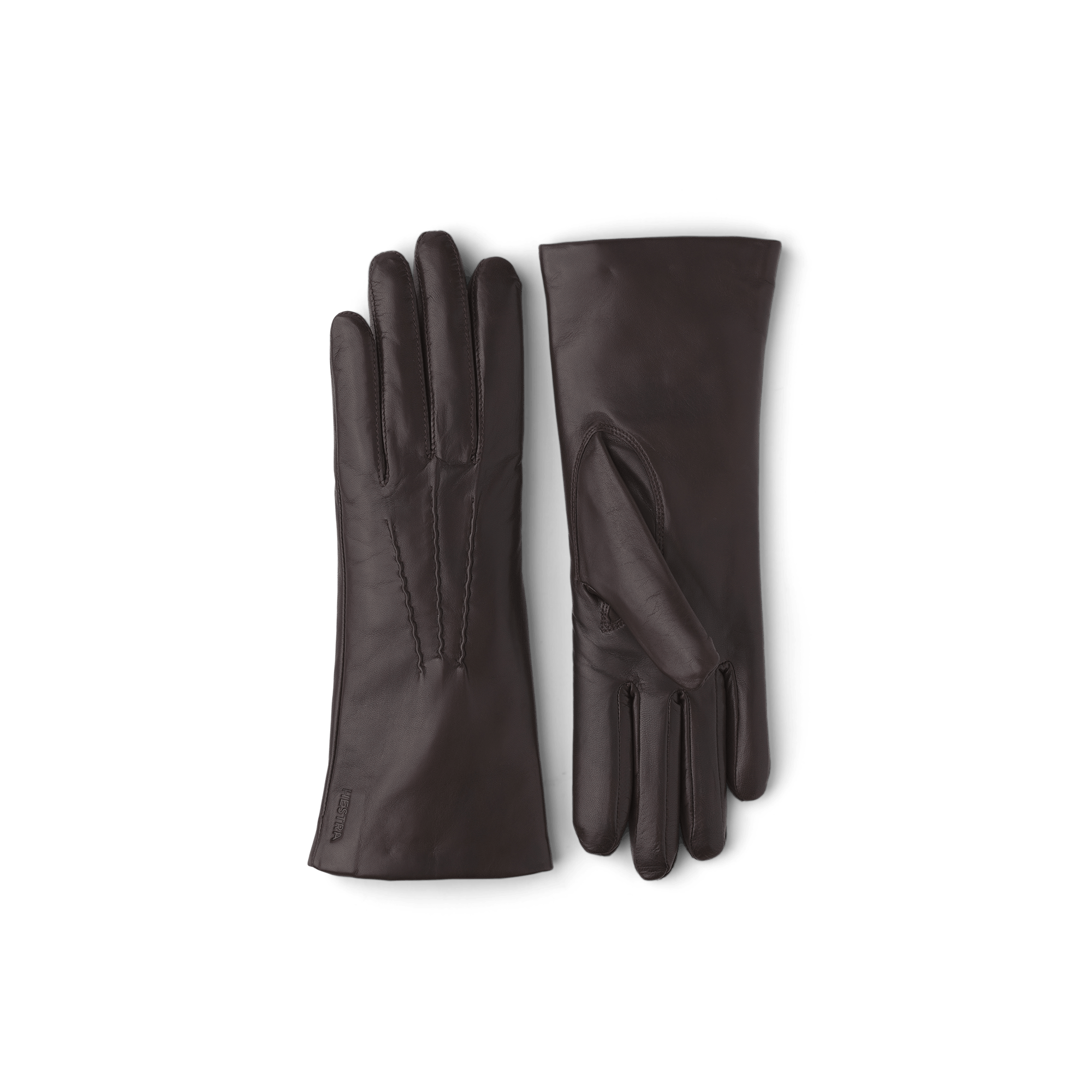 Dark brown machine-sewn hairsheep leather glove
(1 of 4)