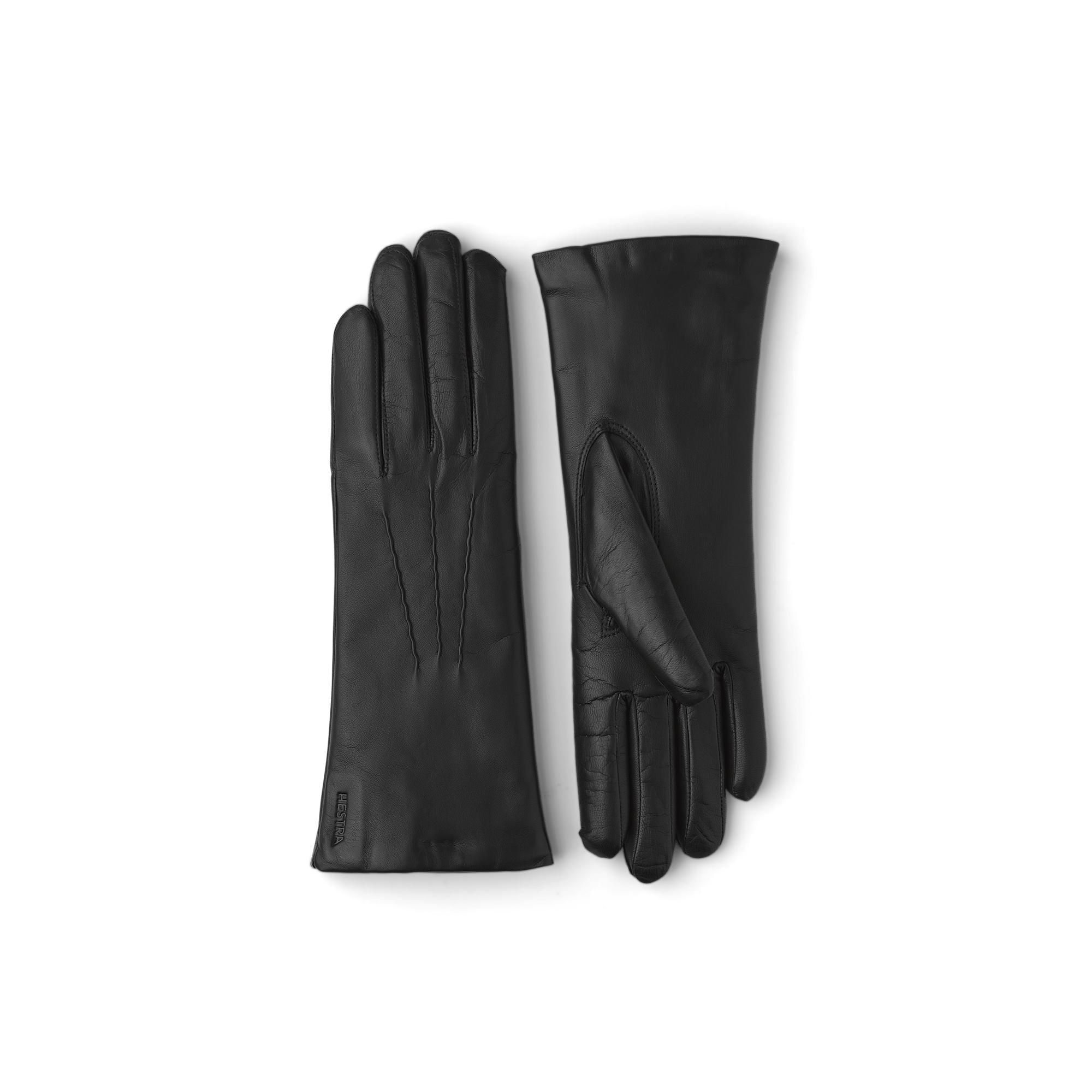 Black machine-sewn hairsheep leather glove
 (1 of 4)