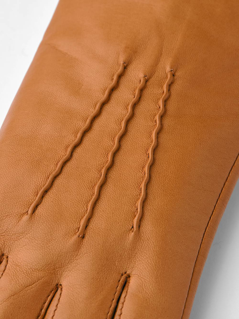 Light brownish-yellow machine-sewn hairsheep leather glove
 (3 of 4)