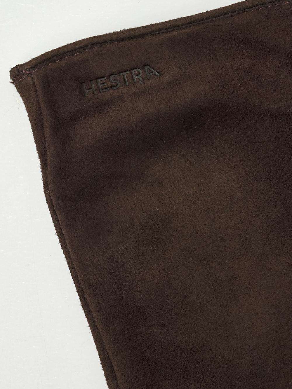 Brown machine-sewn suede glove
(2 of 4)