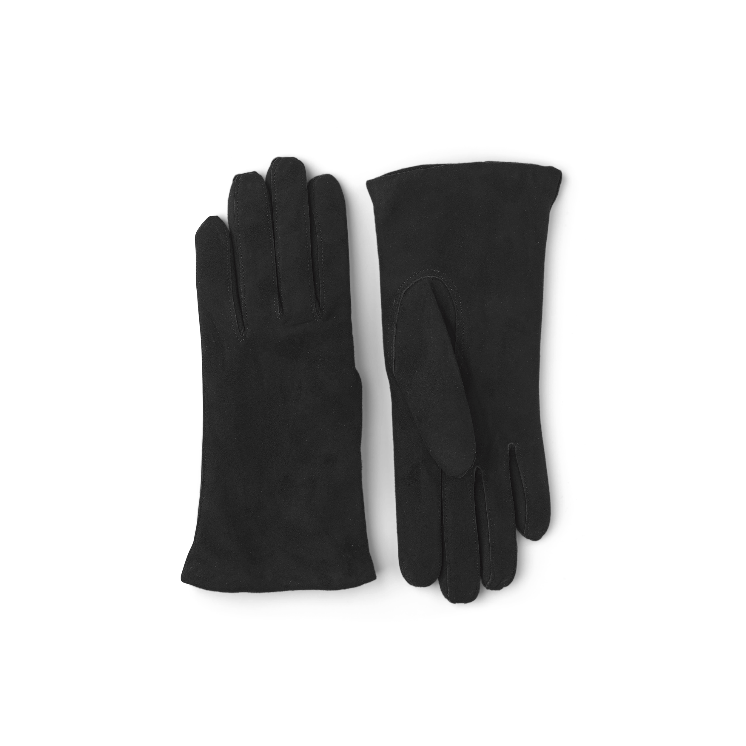 Black machine-sewn suede glove
(1 of 3)