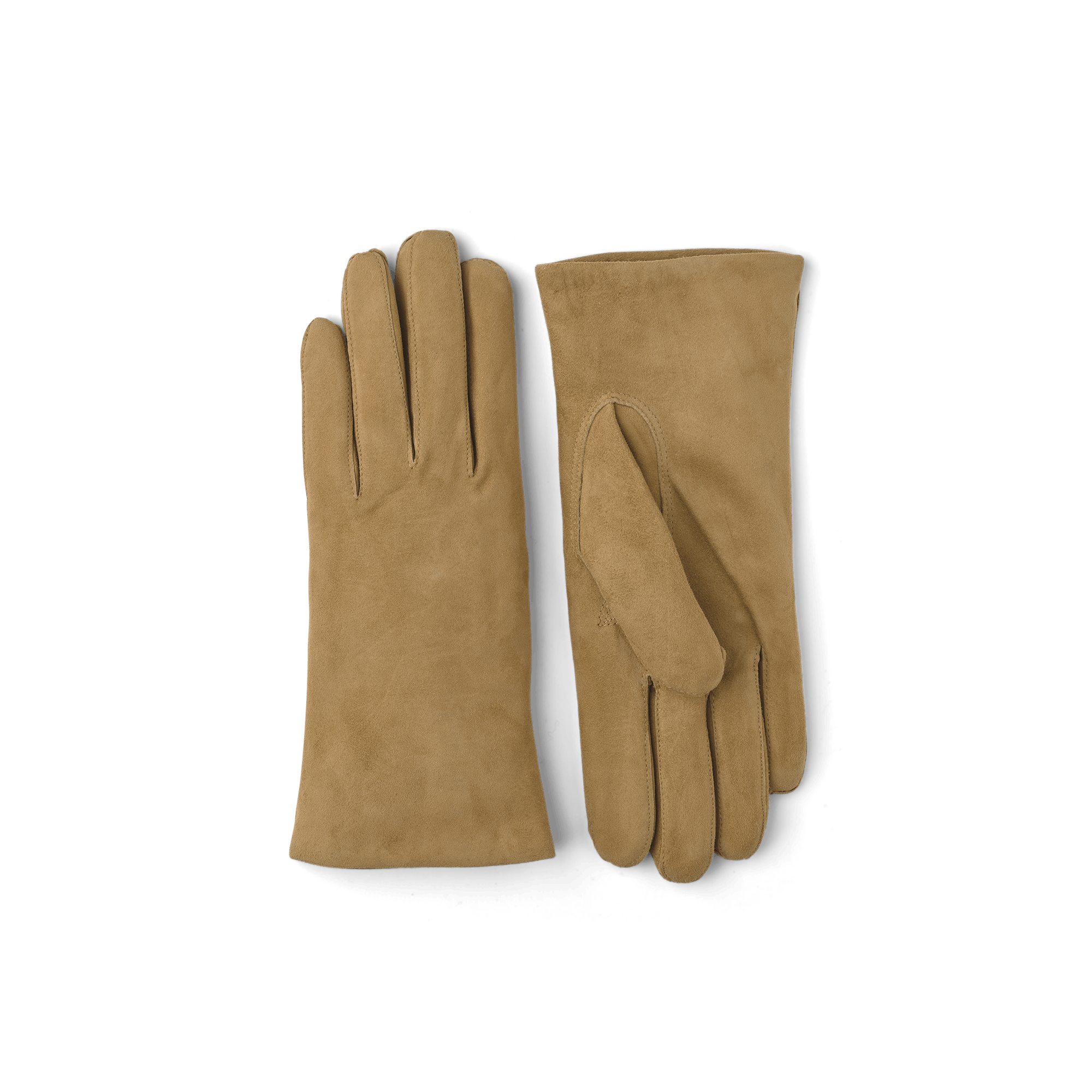 Dark beige machine-sewn suede glove
(1 of 3)