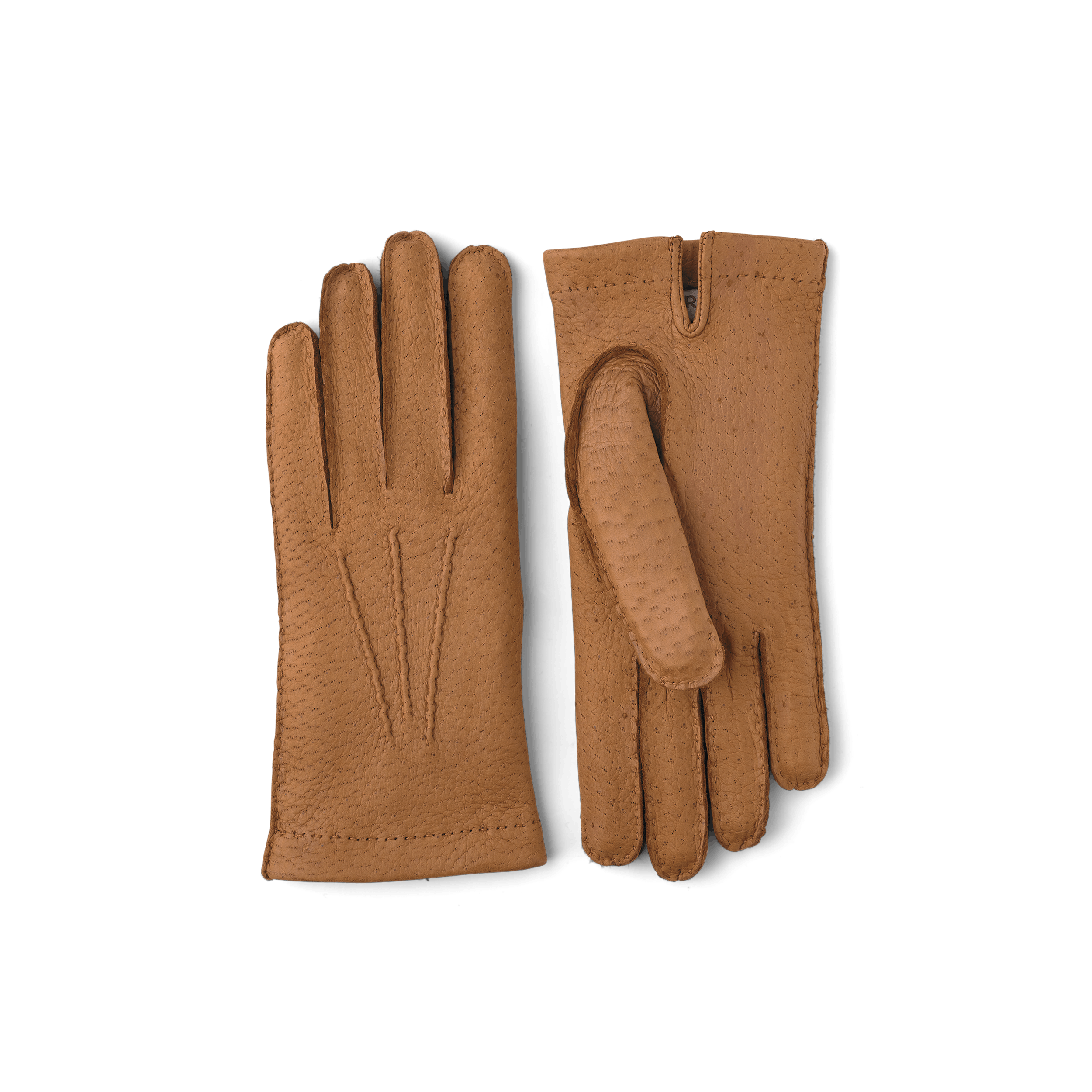 Light brown hand-sewn peccary leather glove
 (1 of 4)