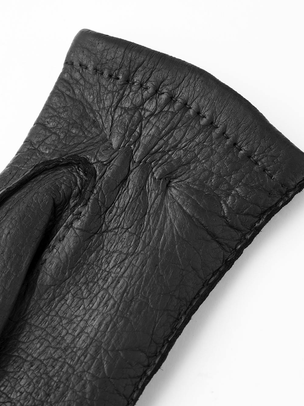 Black hand-sewn peccary leather glove
 (3 of 4)