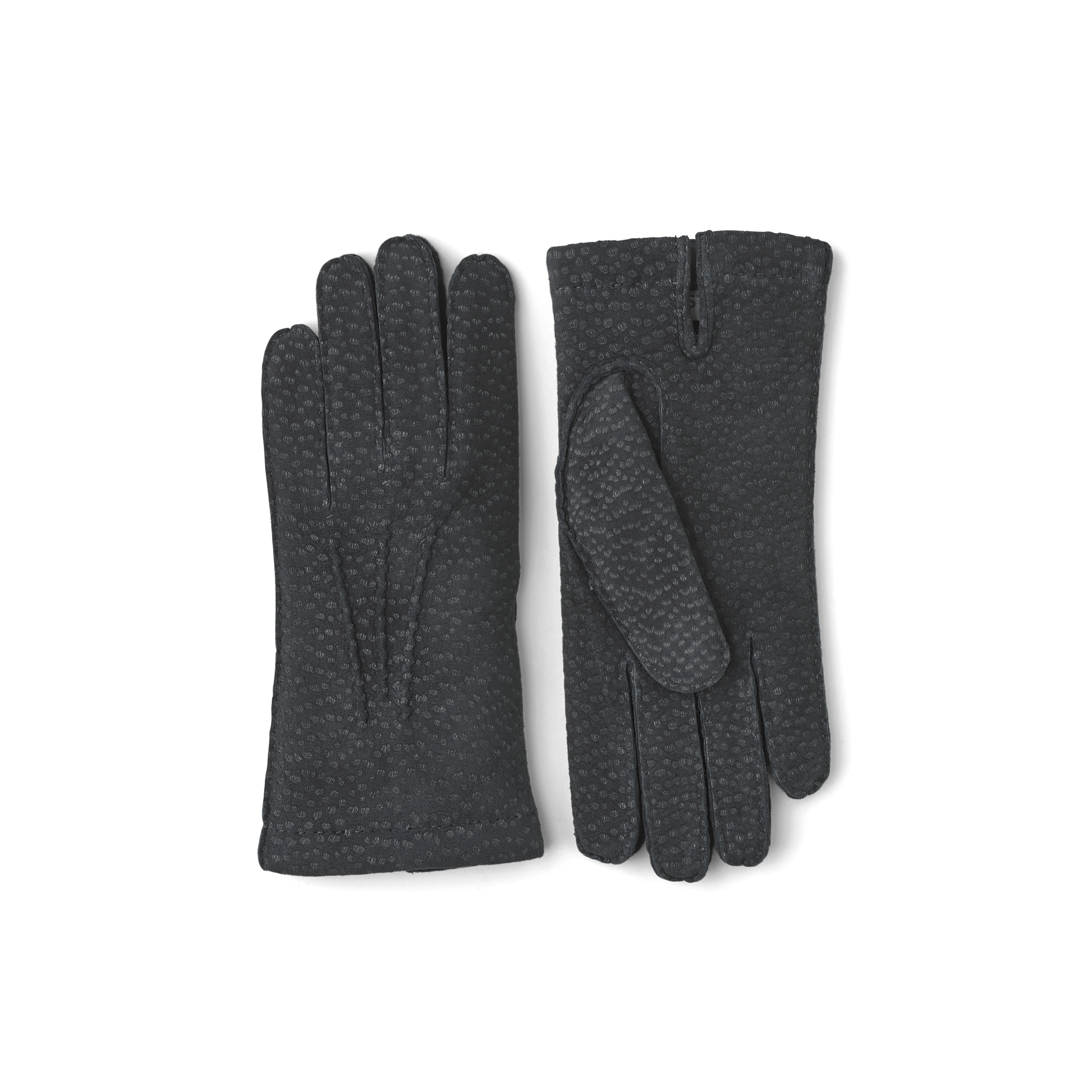 Grå handsydd handske i carpincho nubuck
(1 av 4)