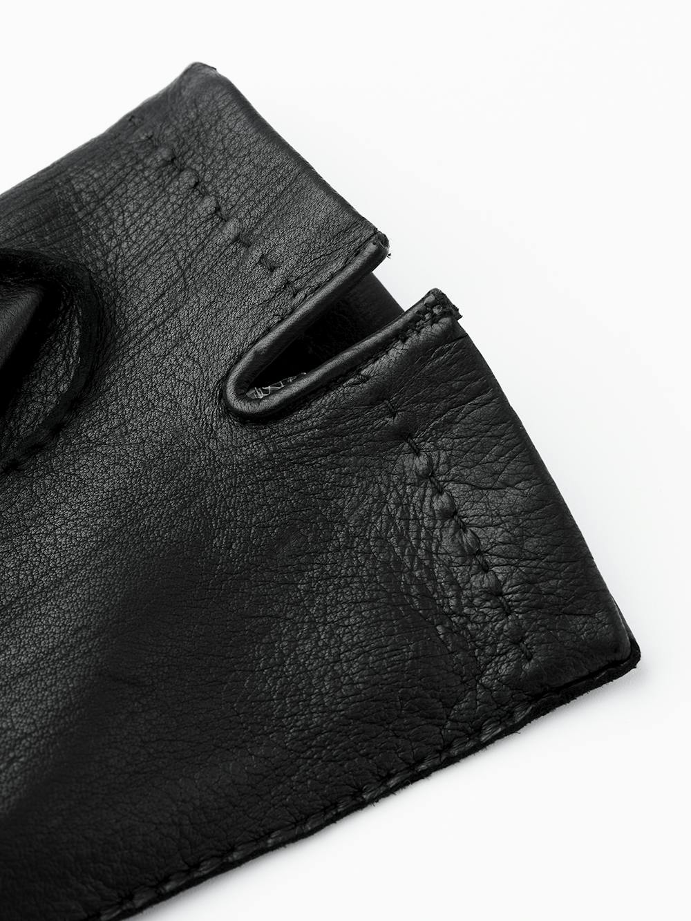 Black hand-sewn deerskin glove
 (2 of 5)