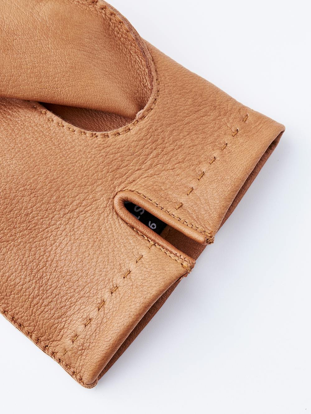 Light brown hand-sewn deerskin glove
 (4 of 5)